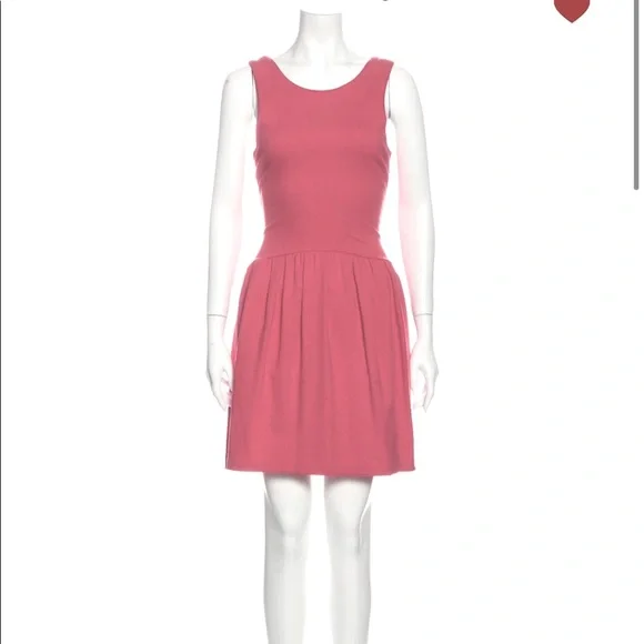 Red Valentino Scoop Neck Mini Dress